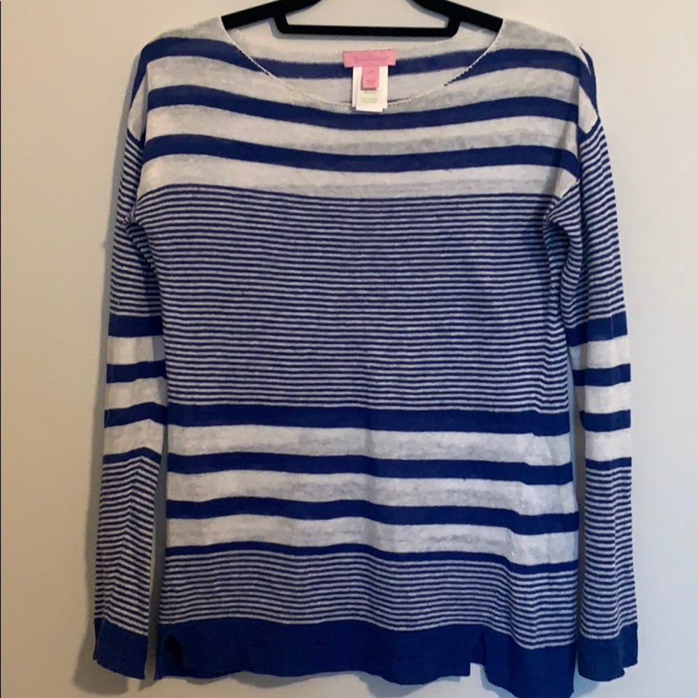 Lilly Pulitzer striped linen sweater